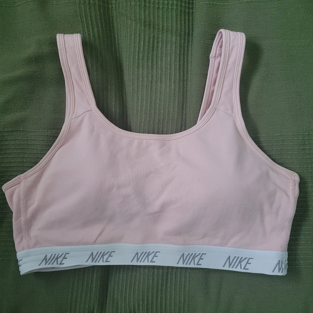 Pink Nike Sports Bra size large